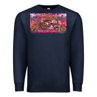 Navy Howdy Valentine Premium Sweatshirt - CowhideDigitalArt