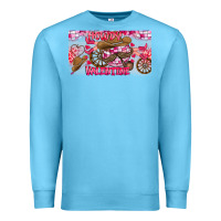 Ocean Blue Howdy Valentine Premium Sweatshirt - CowhideDigitalArt
