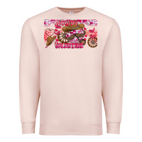 Pale Pink Howdy Valentine Premium Sweatshirt - CowhideDigitalArt