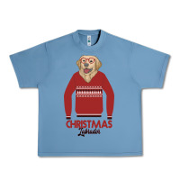Pebble Blue Christmas Labrador Urban Heavy Tee - Bettercallsaul