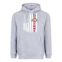 Heather Grey lil autism mom Heavyweight Hoodie - CowhideDigitalArt