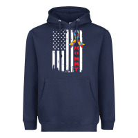 Navy lil autism mom Heavyweight Hoodie - CowhideDigitalArt