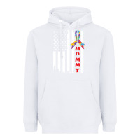 White lil autism mom Heavyweight Hoodie - CowhideDigitalArt