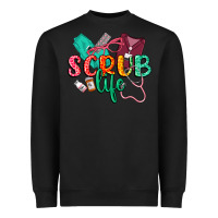 Black Scrub life Heavyweight Sweatshirt - CowGirlArtShop