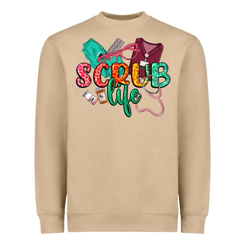 Scrub Life Heavyweight Sweatshirt by CowGirlArtShop | Teevron