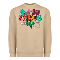 Mushroom Scrub life Heavyweight Sweatshirt - CowGirlArtShop