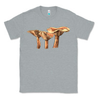 Heather Grey lactarius rufus mushroom Classic Tee - LillyAllenDesigns