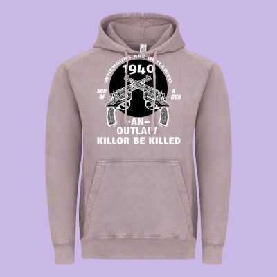Guns - When Guns Are Outlawed I'll Be Outlaw Vintage Hoodie Designed By Bettercallsaul
