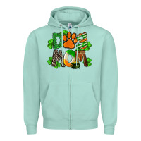 Seafoam St. Patricks Dog Mom Zipper Hoodie - FaDigitalArtStudio