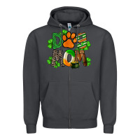 Smoke St. Patricks Dog Mom Zipper Hoodie - FaDigitalArtStudio