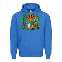 True Royal St. Patricks Dog Mom Zipper Hoodie - FaDigitalArtStudio