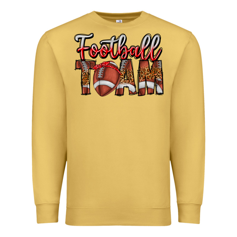 Football Team Premium Sweatshirt by CowhideDigitalArt | Teevron