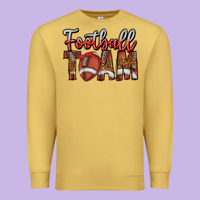 Football Team Premium Sweatshirt Designed By Cowhidedigitalart