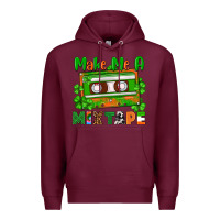 Burgundy St. Patrick's Day make me a mixtape Premium Hoodie - FaDigitalArtStudio