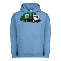 Pigment Pebble Blue recycle truck Urban Hoodie - Artiststas