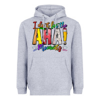 Heather Grey IDiot Of The Aha Moments Heavyweight Hoodie - CowhideDigitalArt