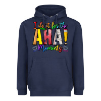 Navy IDiot Of The Aha Moments Heavyweight Hoodie - CowhideDigitalArt