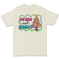Bone merry and bright christmas tree Premium Tee - MaliasSmallBusiness