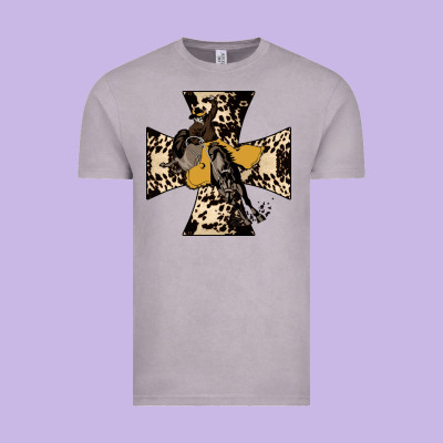 Leopard Bucking Bronco Vintage Tee Designed By Bettercallsaul