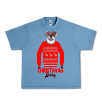 Pebble Blue Christmas Buldog Urban Heavy Tee - Bettercallsaul