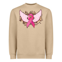 Mushroom Cancer ribbon angel wings Cancer Awareness Heavyweight Sweatshirt - HowdyJamesFarm