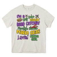 Cream i'm a king cake eatin' mardi gras lovin' kinda gir Heavy Core Tee - MaliasSmallBusiness