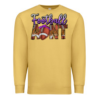 Antique Gold Football Aunt Premium Sweatshirt - CowhideDigitalArt
