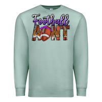 Seafoam Football Aunt Premium Sweatshirt - CowhideDigitalArt