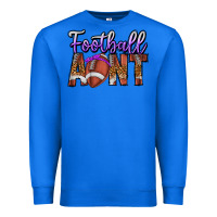 True Royal Football Aunt Premium Sweatshirt - CowhideDigitalArt
