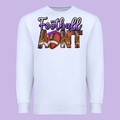 Football Aunt Premium Sweatshirt Designed By Cowhidedigitalart