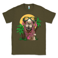Army Green camel with oasis Classic Tee - BarkalooDesign