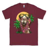 Burgundy camel with oasis Classic Tee - BarkalooDesign