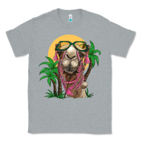 Heather Grey camel with oasis Classic Tee - BarkalooDesign