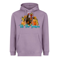 Lavender Western Fall Turkey Tis The Season Heavyweight Hoodie - LillyAllenDesigns