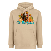 Mushroom Western Fall Turkey Tis The Season Heavyweight Hoodie - LillyAllenDesigns