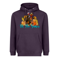 Plum Western Fall Turkey Tis The Season Heavyweight Hoodie - LillyAllenDesigns