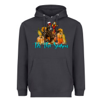 Smoke Western Fall Turkey Tis The Season Heavyweight Hoodie - LillyAllenDesigns