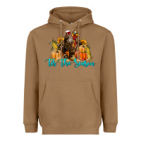 Toasted Coconut Western Fall Turkey Tis The Season Heavyweight Hoodie - LillyAllenDesigns