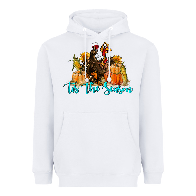 Western Fall Turkey Tis The Season Heavyweight Hoodie by LillyAllenDesigns | Teevron