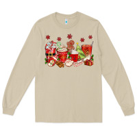 Mushroom Christmas coffee cups Long Sleeve Tee - texasbilliewilder