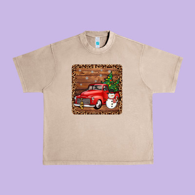 Christmas Truck Coaster Urban Heavy Tee Designed By Jahusdesignshop