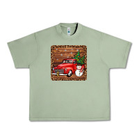 Oil Green christmas truck coaster Urban Heavy Tee - JahusDesignShop