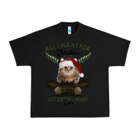 Black All I Want For Christmas Is You Just Kidding I Want Cats Urban Heavy Tee - Bettercallsaul
