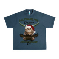 Midnight Navy All I Want For Christmas Is You Just Kidding I Want Cats Urban Heavy Tee - Bettercallsaul