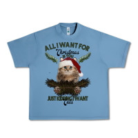 Pebble Blue All I Want For Christmas Is You Just Kidding I Want Cats Urban Heavy Tee - Bettercallsaul