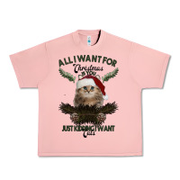 Salmon All I Want For Christmas Is You Just Kidding I Want Cats Urban Heavy Tee - Bettercallsaul