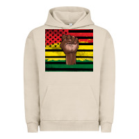 Pigment French Oak Juneteenth American flag Urban Hoodie - Artiststas