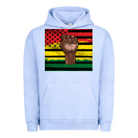 Pigment Grape Ice Juneteenth American flag Urban Hoodie - Artiststas