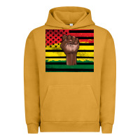 Pigment Peanut Butter Juneteenth American flag Urban Hoodie - Artiststas