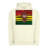 Pigment Pistachio Juneteenth American flag Urban Hoodie - Artiststas